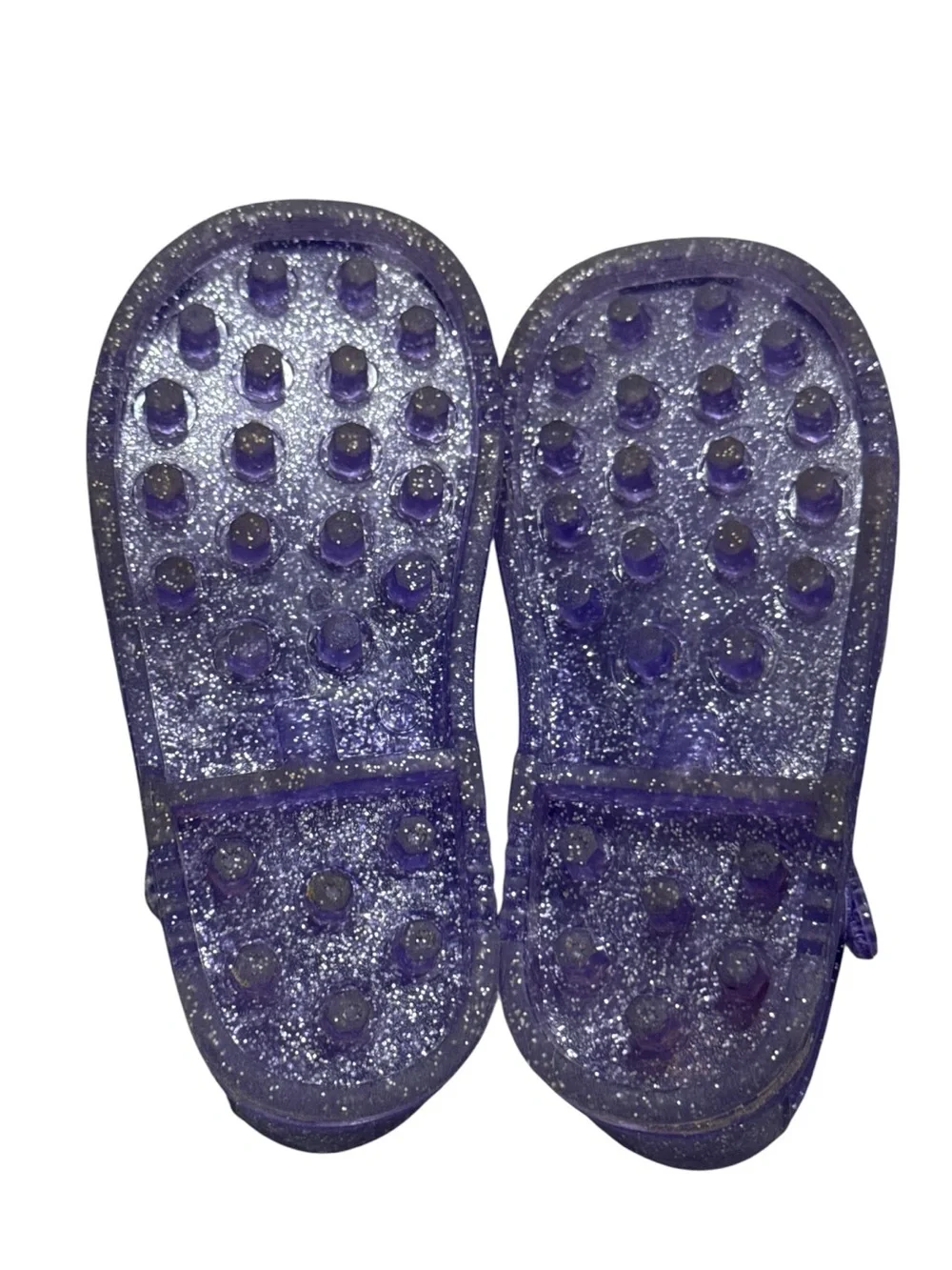 Gap Toddler Girl Purple Glitter Jelly Sandals Sparkle Summer Shoes Size 8